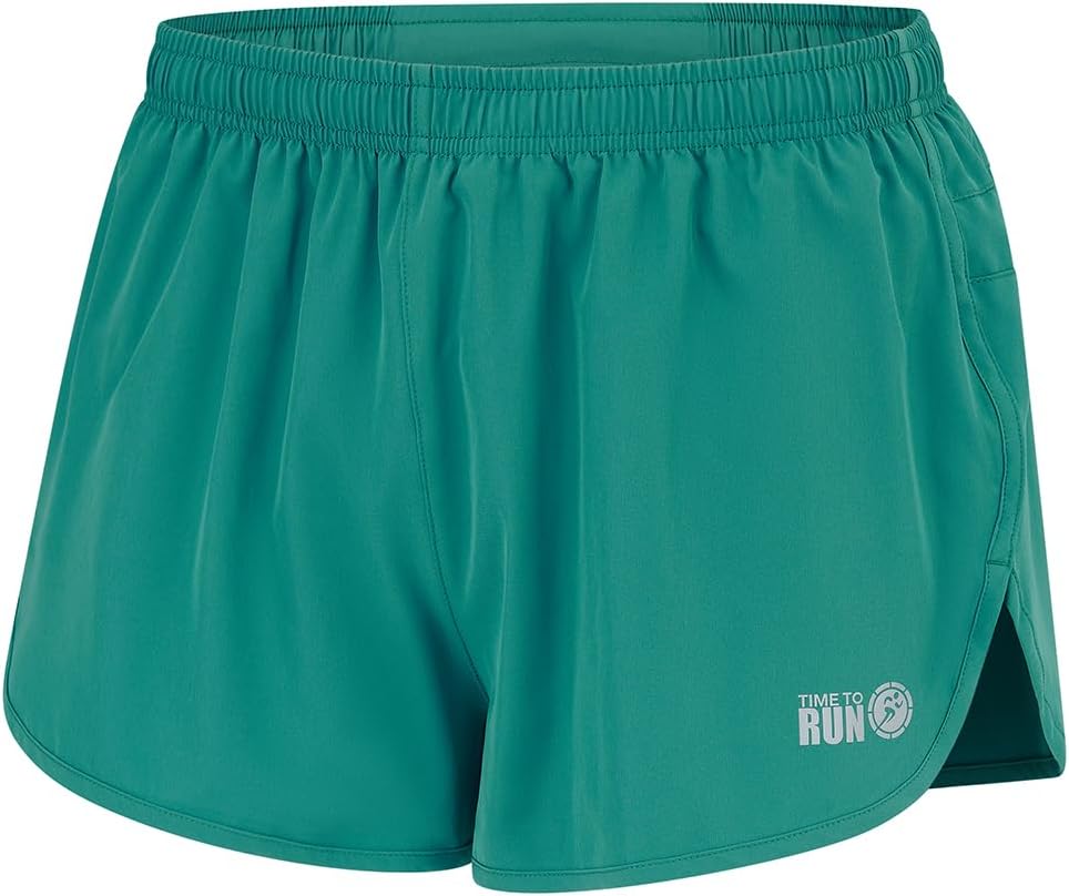 – Men's Split Pace Spirit Active Lightweight Running/Gym/Athletics 3" Shorts with Quick Dry Liner & Zipped Phone Gel Or Phone Pocket