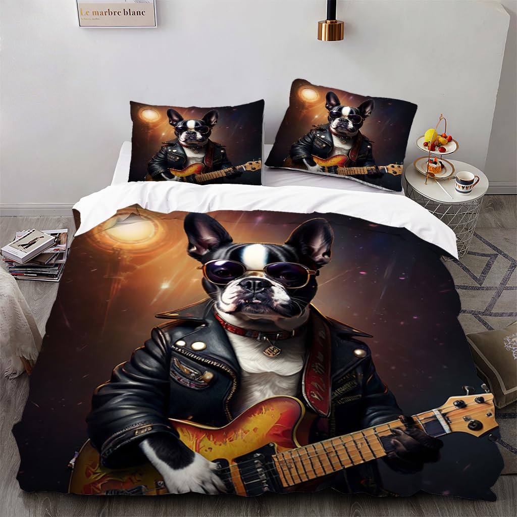 Housse de Couette 140x200cm pour chambre d'ado motif chien