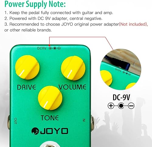 Miniatura 5 de JOYO Pedal clásico Overdrive para guitarra eléctrica, True Bypass (JF-01)