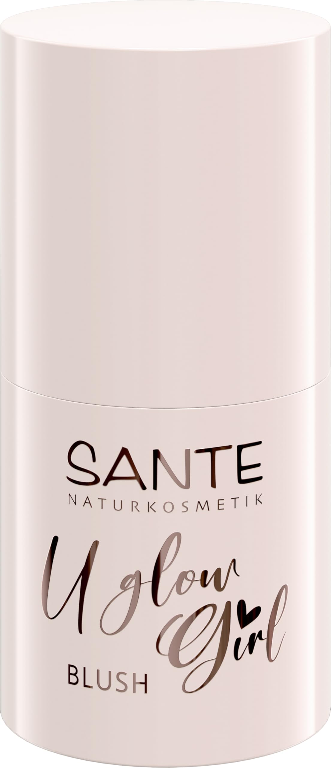 SANTE Naturkosmetik U Glow Girl różowy Stick 01 Peach, naturalnie świeży, kremowy, lekka konsystencja, do policzków, ust i brwi, wegański, certyfikat NaTrue, edycja limitowana, 6 g