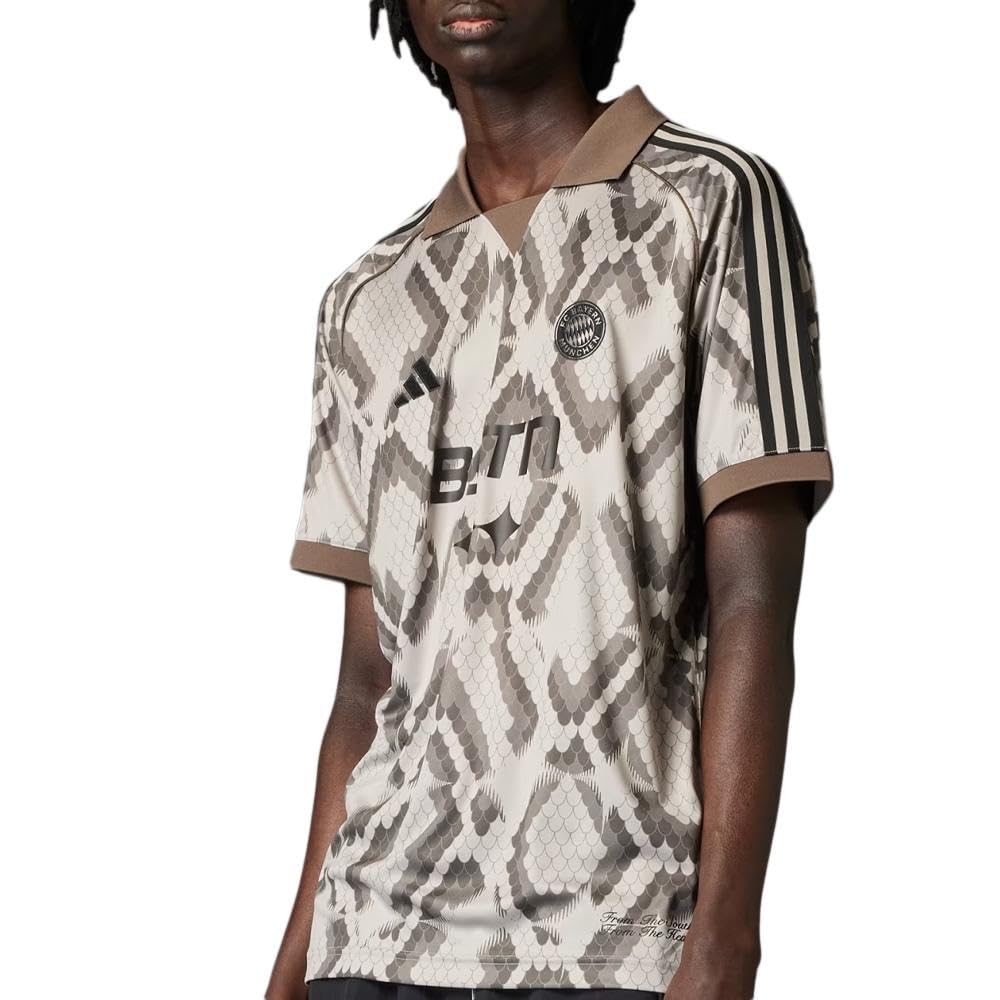 adidas Bayern Munich Men's BSTN Brown Jersey, Brown, L