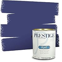 Vista 267 de Prestige Paints. - Base y pintura para exteriores en un solo galón, 1 galón. plano, comparable con Sherwin Williams Topsail.