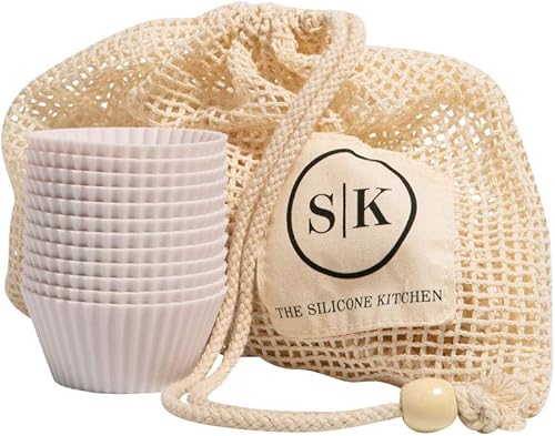 Miniatura 2 de The Silicone Kitchen Vasos de silicona reutilizables para hornear, no tóxicos, sin BPA, aptos para lavavajillas, regulares, paquete de 24, color