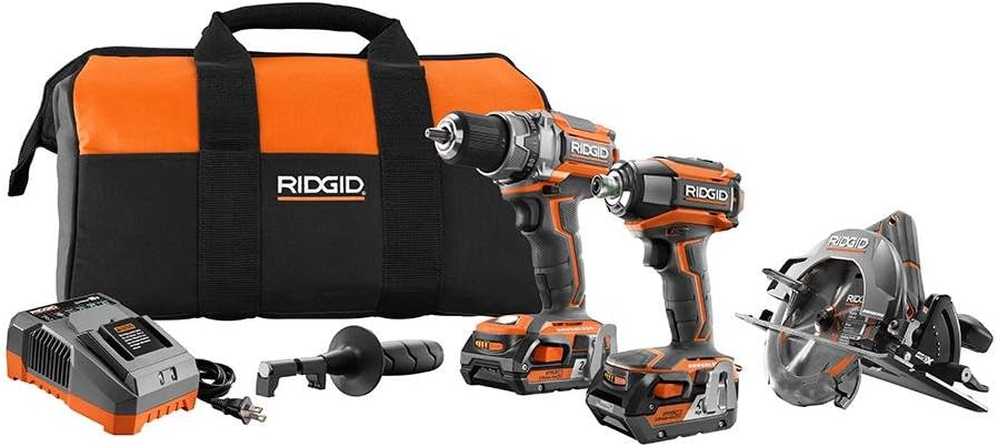 Ridgid R9214 GEN5X 18-Volt Lithium-Ion Cordless Brushless Combo Kit with Bare Tool Option (3-Piece) NIB