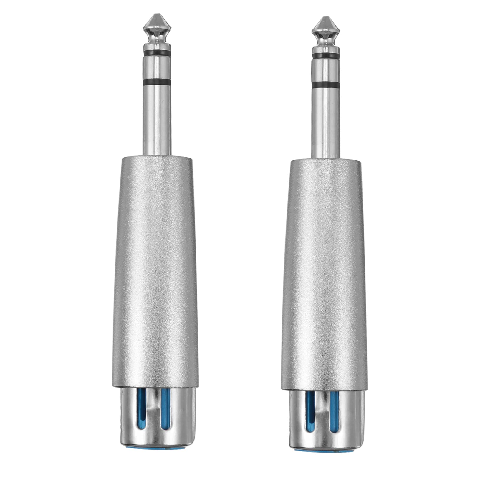 POPETPOP 2Pcs Male to XLR Female Audio Adapter Plated for Microphone Mixer Speaker Connections Recording Studios and Audio Systems