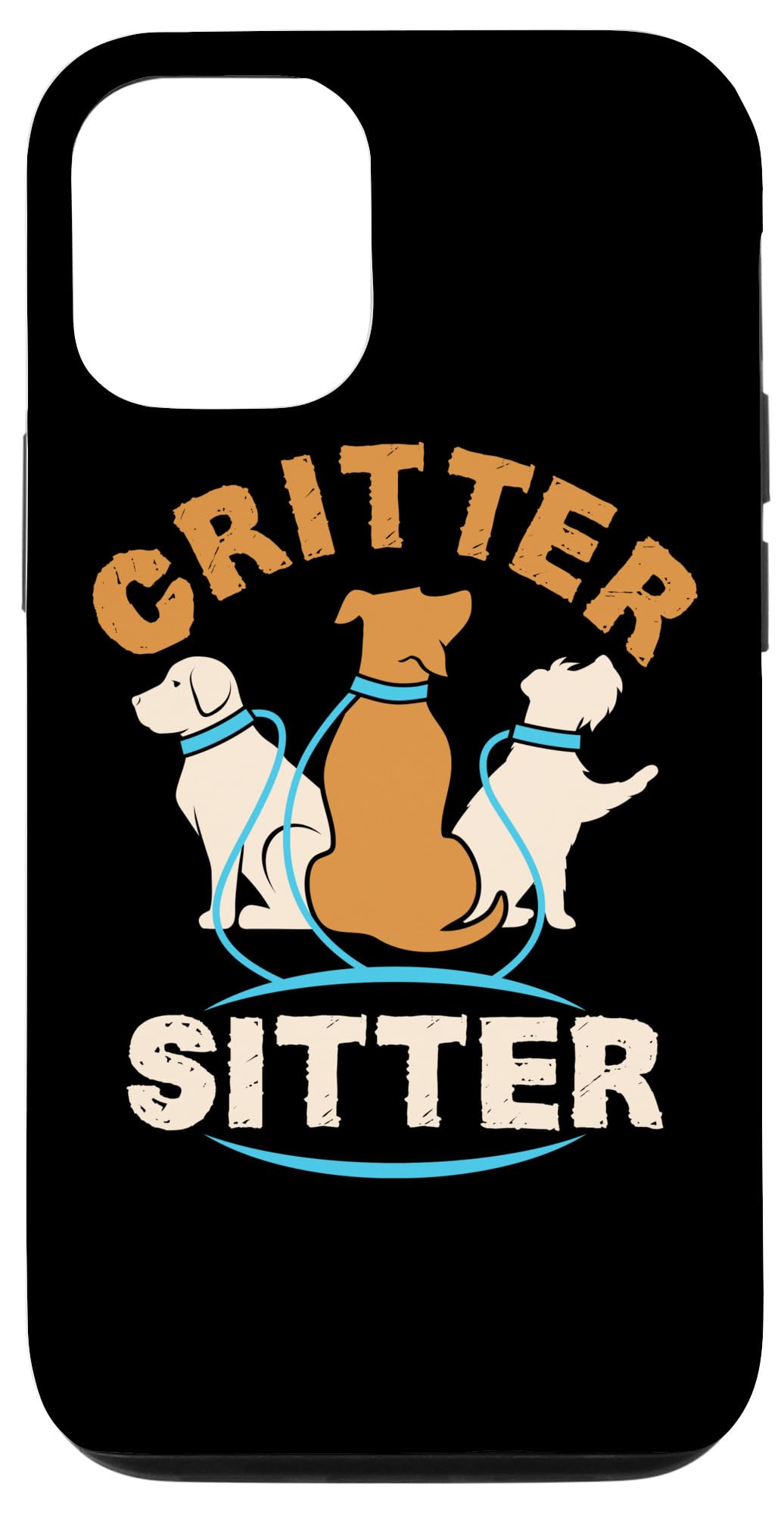 iPhone 14 Critter Sitter Cute Dog Sitting Thank You Case