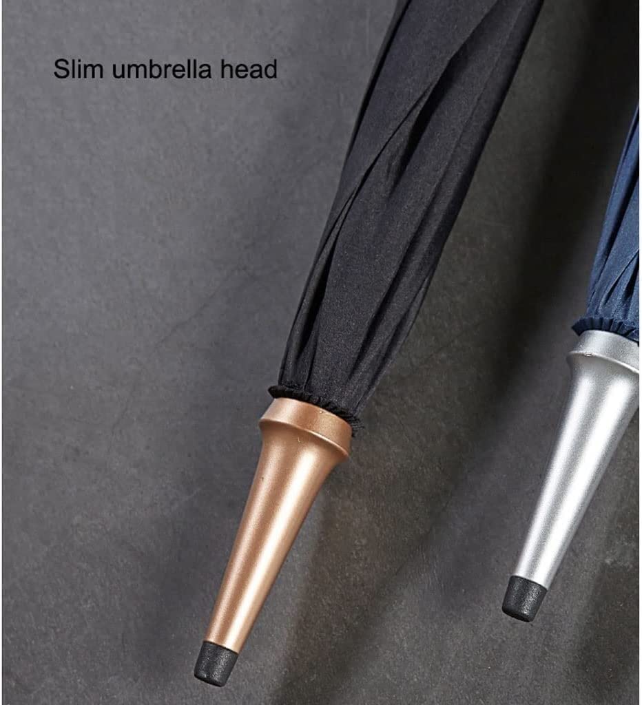 XYNSNDB Parapluie Coupe-Vent Fort Extra Large Bâton Parapluie Coupe-Vent Automatique Ouvert Auvent Ventilé Parapluie pour Femmes Hommes Voyage Affaires Parapluie imperméable (Color : Blue)