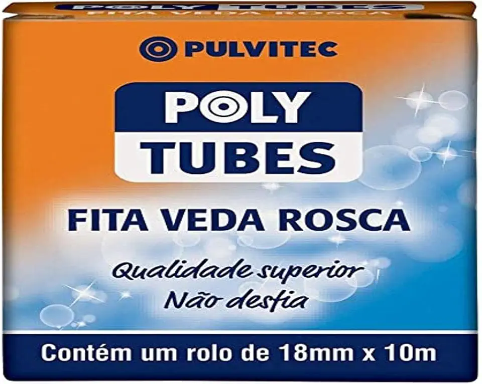 PULVITEC Fita Veda Rosca Polytubes 18 Mm X 10 M Tigre