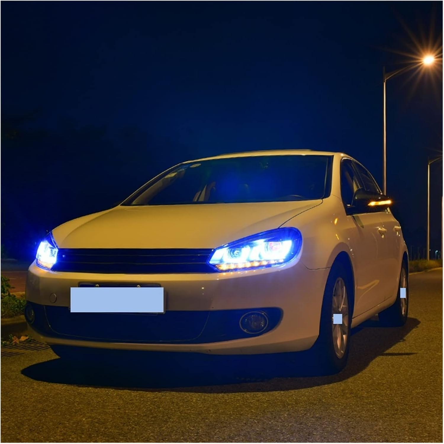 Headlight Assembly Compatible with VW Golf Golf 6 2008-2013 Golf6 MK6 LED DRL LED Sequential Turn Signal Xenon Low Beam(HID Lamp)