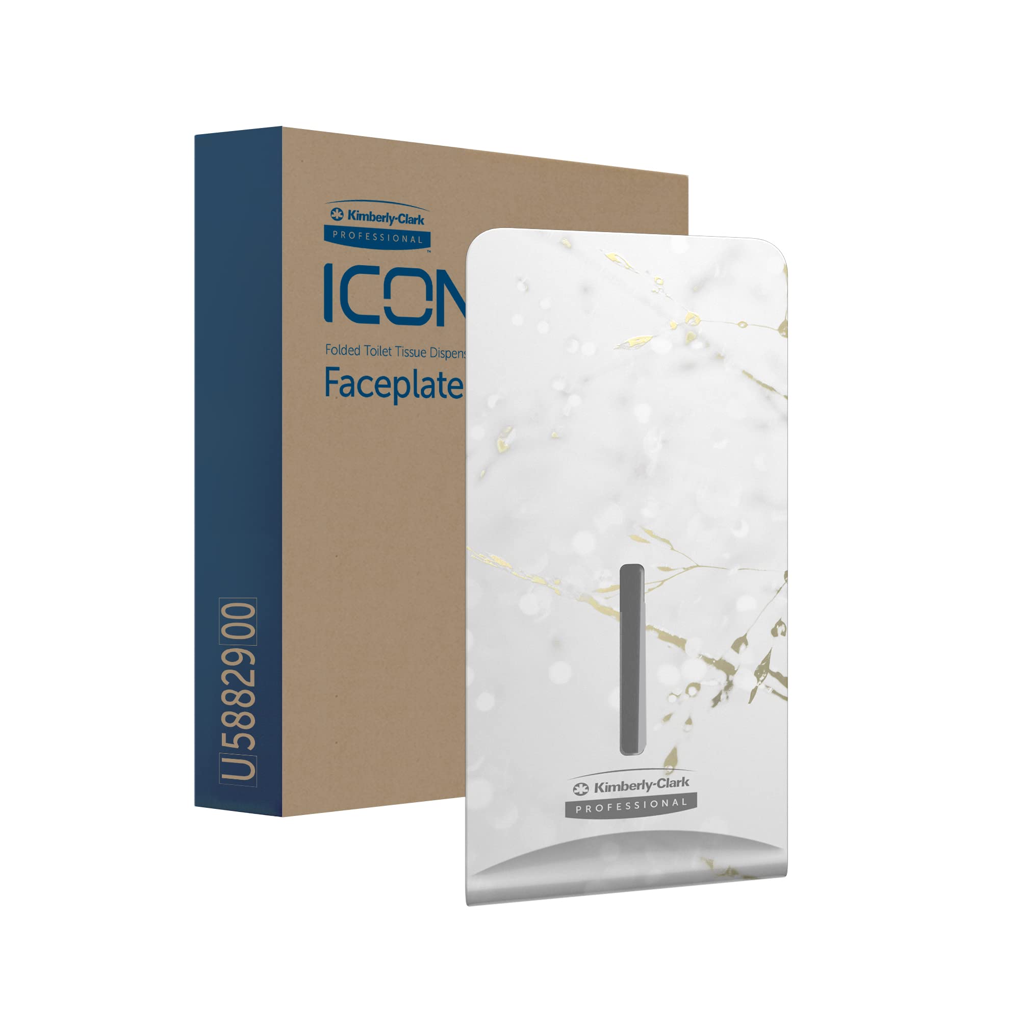 Kimberly-Clark Professional ICON - Placa frontal (58829), diseño de flor de cerezo, para dispensador de papel higiénico plegado; 1 placa frontal por caja