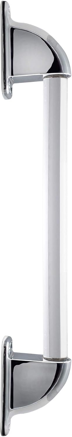 RecPro RV Entry Door Acrylic Grab/Assist Handle | Black | 7000-3 | Straight Bar Style Entry Assist Handle | Assist Rail Replacement (Non-Lighted)