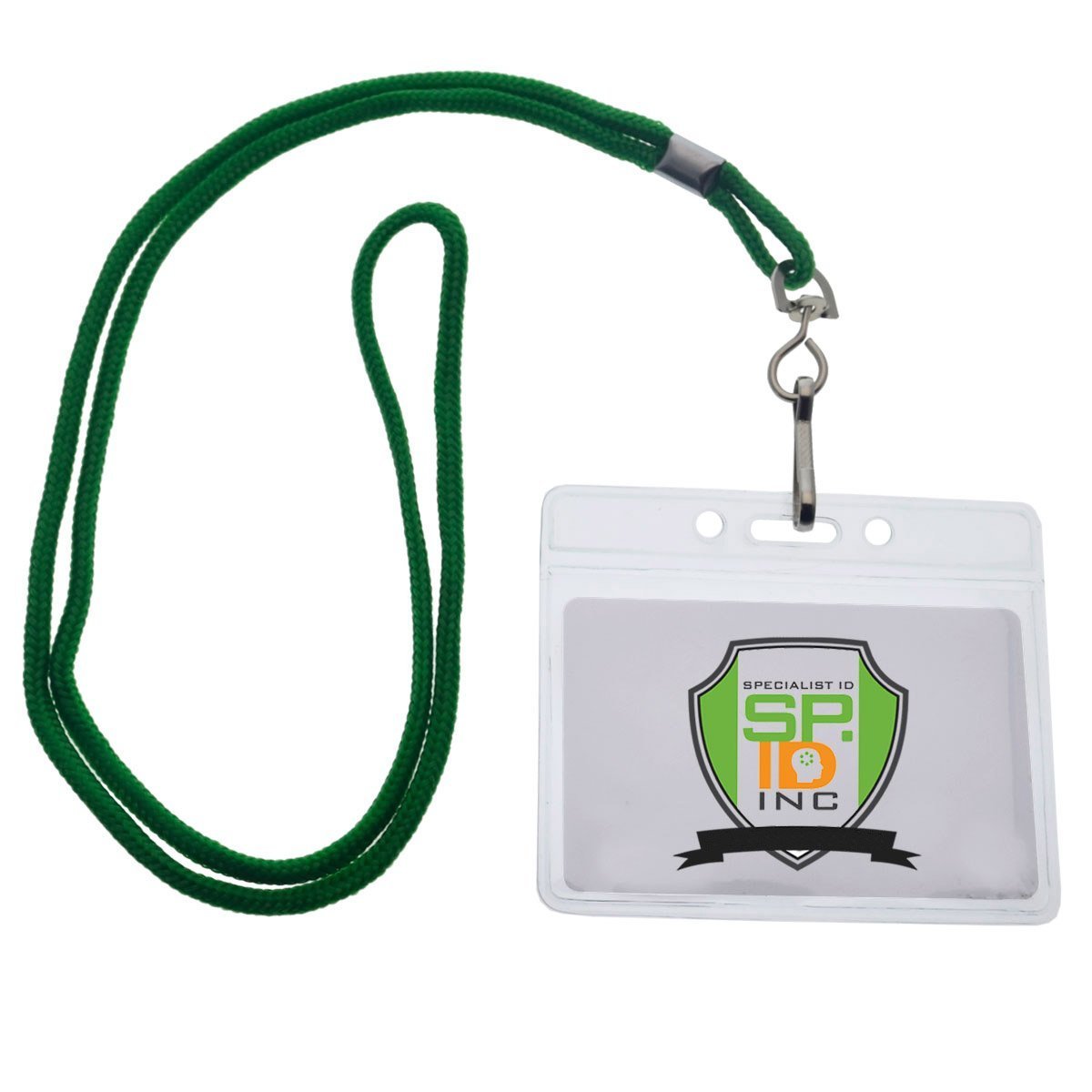 25 unidades de Premium nombre etiqueta Badge titulares con cuerdas de seguridad (horizontal) por Specialist ID