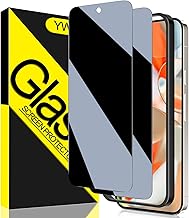 2 Pack YWXTW Privacy Screen Protector for Google Pixel 10 Pro XL/Pixel 9 Pro XL, [Support Fingerprint Unlock]9H Hardness Tempered Glass Privacy Screen Protector, Case Friendly Bubble Free Accessories