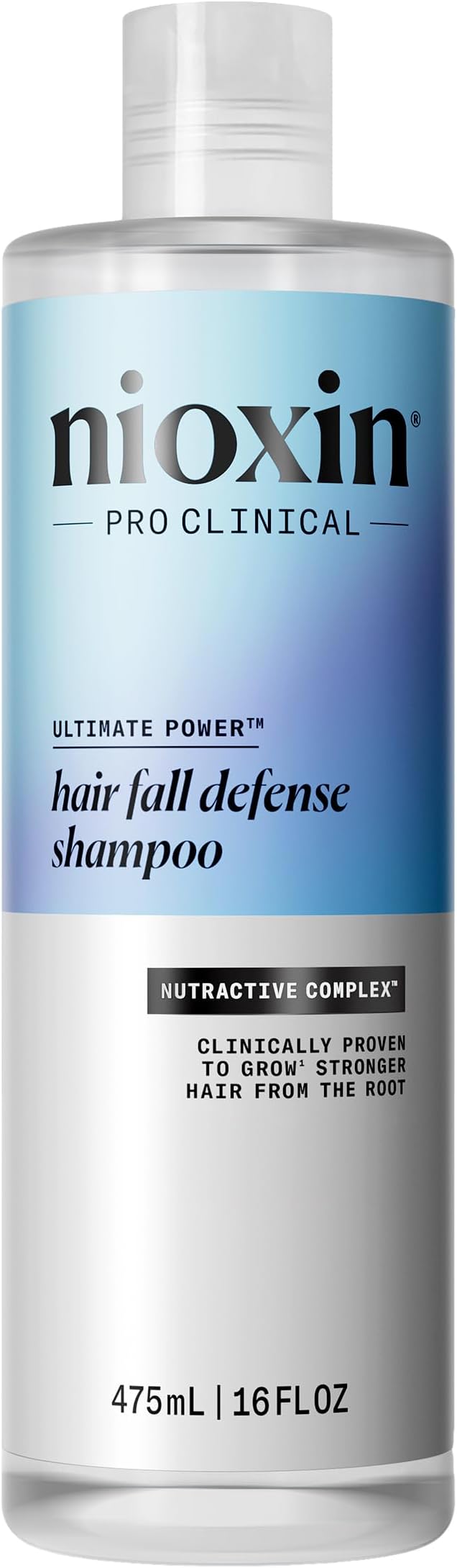 Hair Fall Defense Shampoo | Activates Hair Follicles for Visibly Less Hair Loss| With Lauric Acid, Caffeine, Niacinamide and Sandalore| 16 Fl Oz