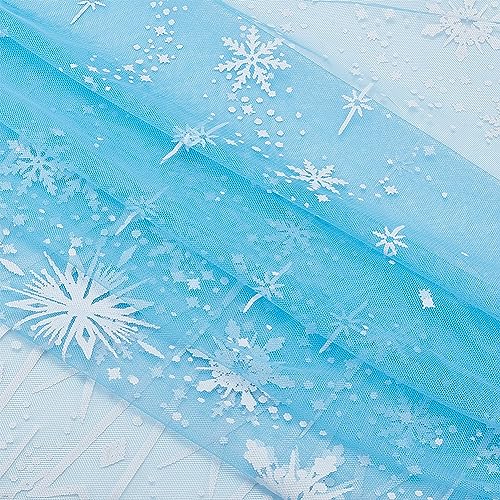 BENECREAT 2.7m/3 Yards Snowflake Mesh Fabric
