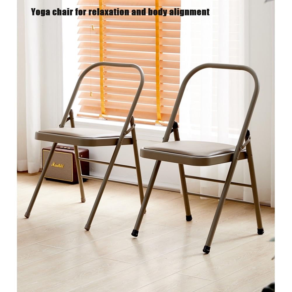 Amazon.co.jp: BERWDUXAピラティスヨガチェア、折りたたみ式アイアン