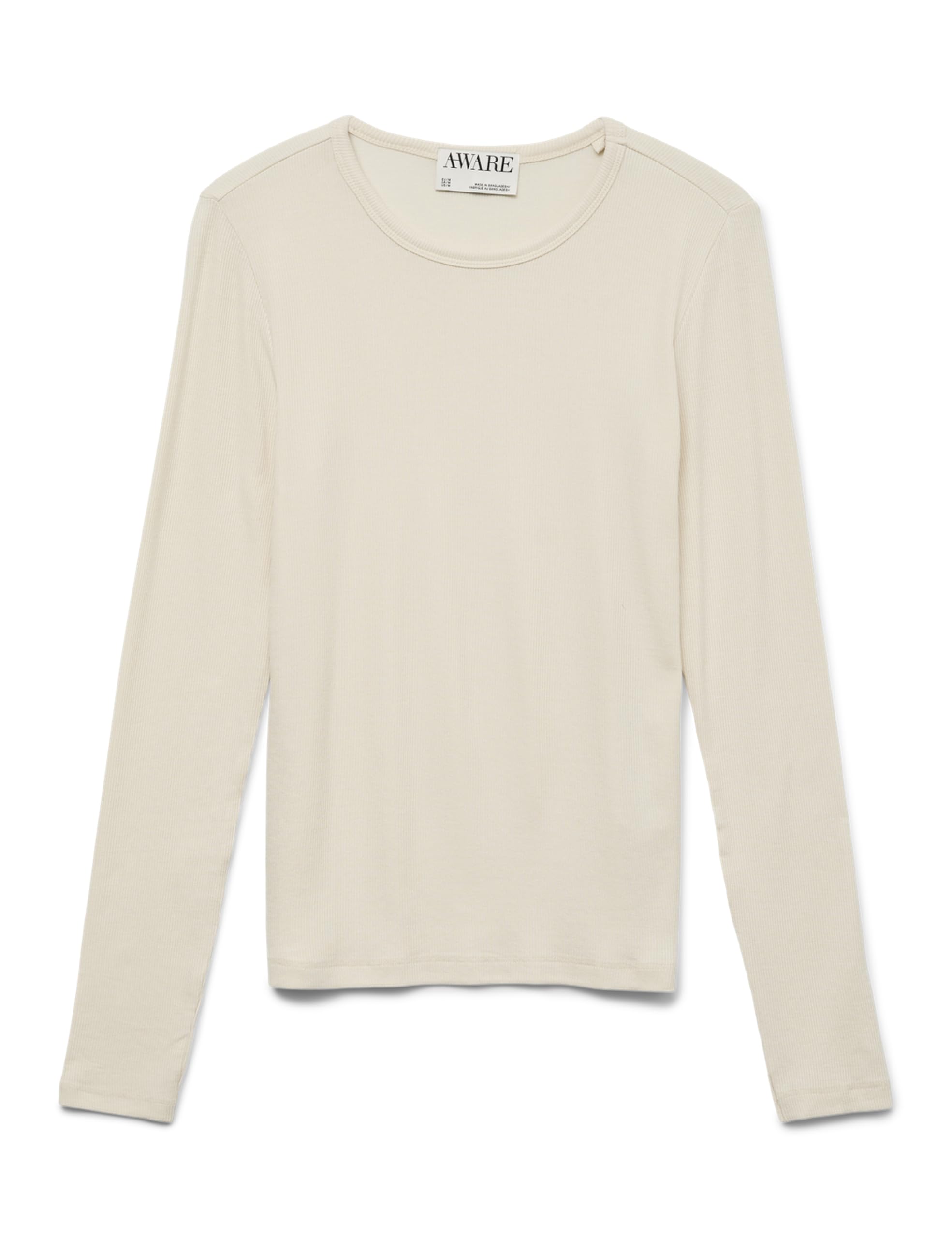 VERO MODA Awirwina LS O-Neck Top Noos, Birch, XS