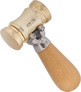 HONGDUI Wooden Mallet, Woodworking Brass Chisel Mallet, Woodworking Tools Wooden Hammer Carpentry Tools for Floor Furniture Tile