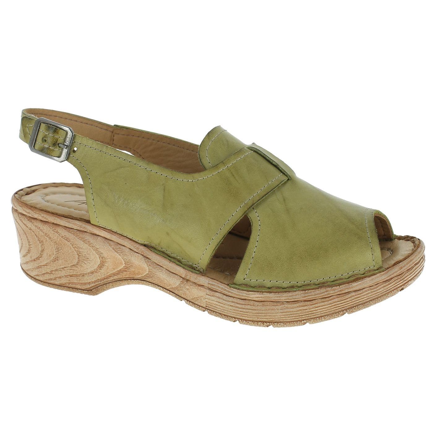Andrea Conti Women's Kiwi Heel Sandals - 40 EU, Kiwi, 8 UK