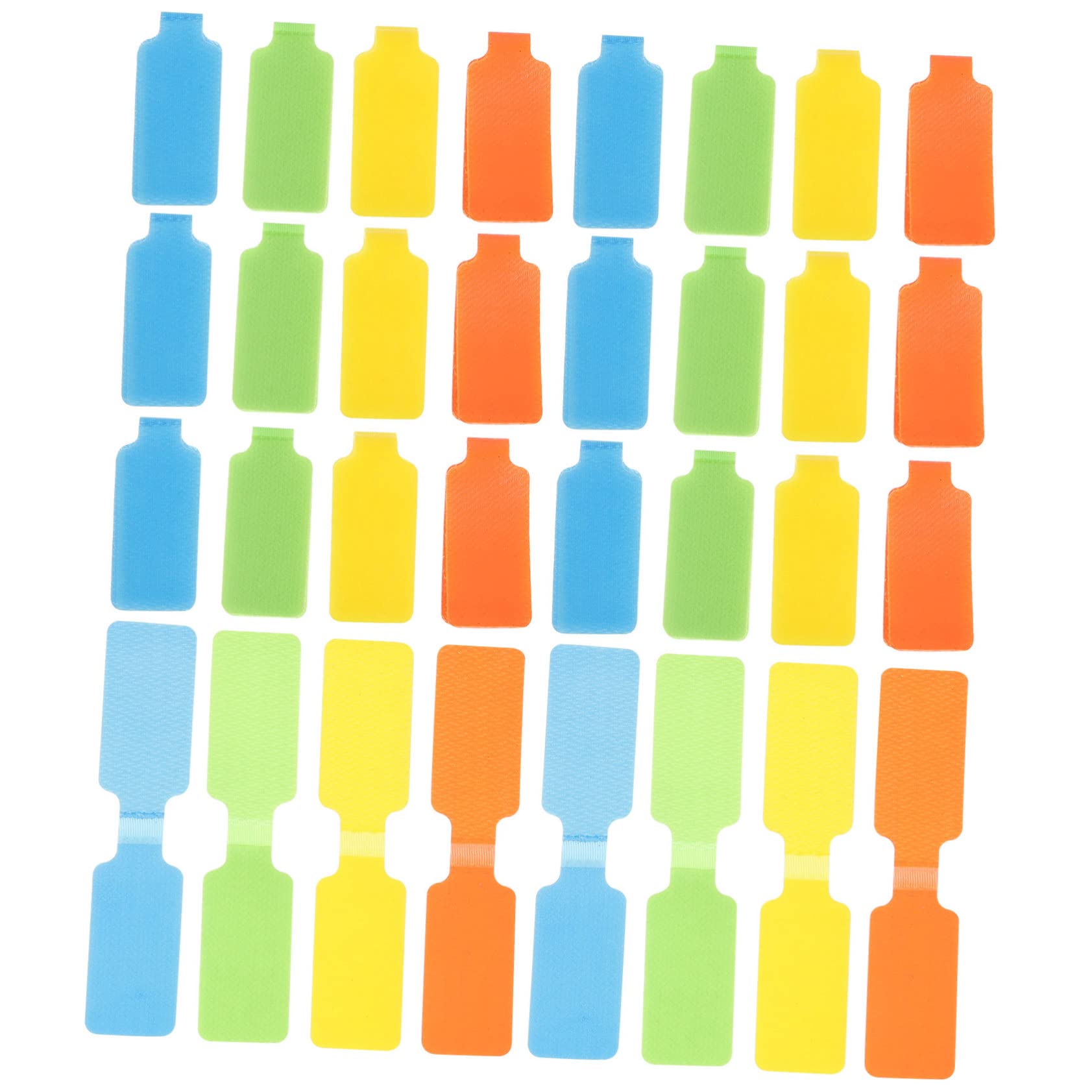 Uonlytech 250pezzi Etichette Per Cavi Riutilizzabili Design Con Chiusura Facili Da Scrivere e Rimuovere Identificazione Cavi Multi-colore Per Casa e Ufficio