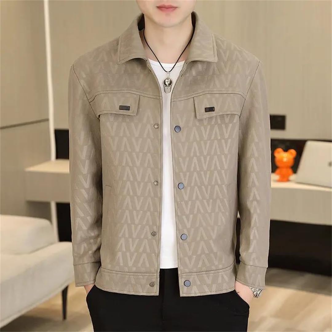 Męska wszechstronna kurtka biznesowa slim fit towarzyska odzież uliczna odzież wierzchnia wiosenna kurtka z nadrukiem