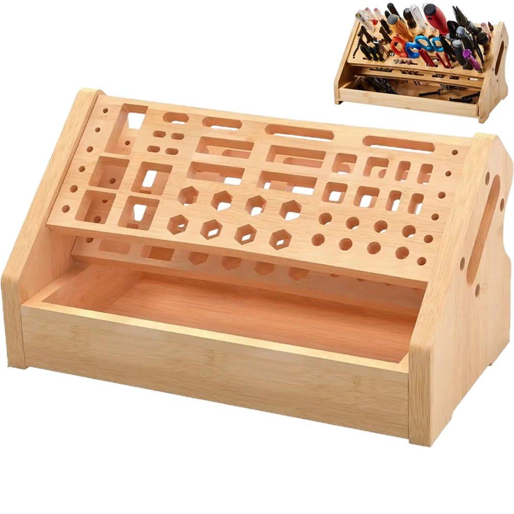 Support pour tournevis et pince en bois Sanfly : organisateur d'outils