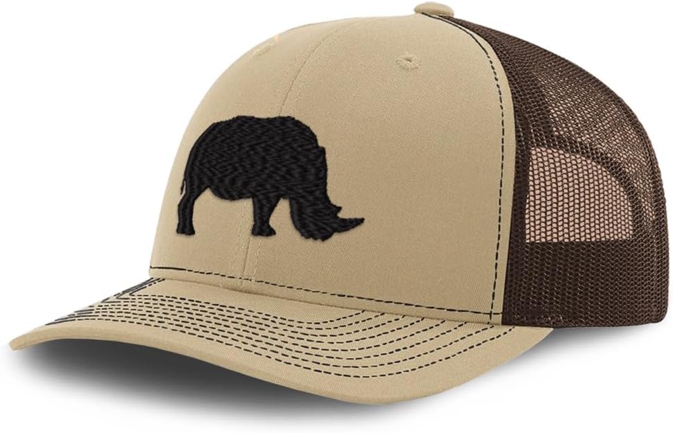Custom Richardson Mesh Cap Hat Embroidered Rhino A Embroidery Trucker Hats for Men & Women