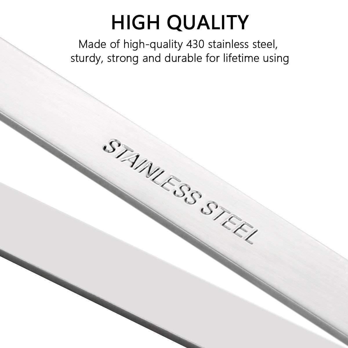 NJ Stainless Steel Fish Bone Remover, Pincer Puller Tweezer Tongs Pick-Up Tool, Feather Removal Tools : 2 Pcs Set 1