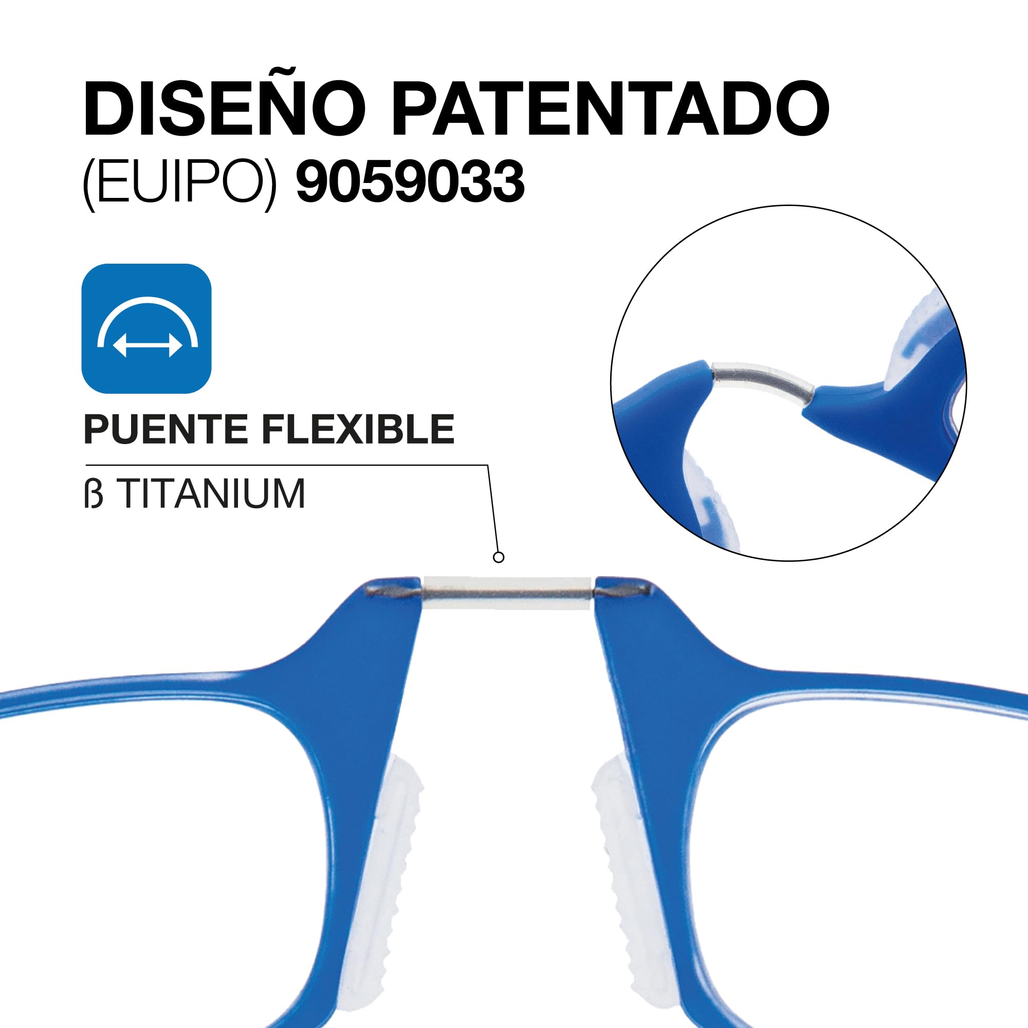 DIDINSKY Moma Occhiali da Lettura Senza Aste, Anti Luce Blu | Design senza aste, piatto da tasca · Per leggere da vicino · Anti luce blu · Ingrandimento +1.0 a +3.0 · Custodia inclusa
