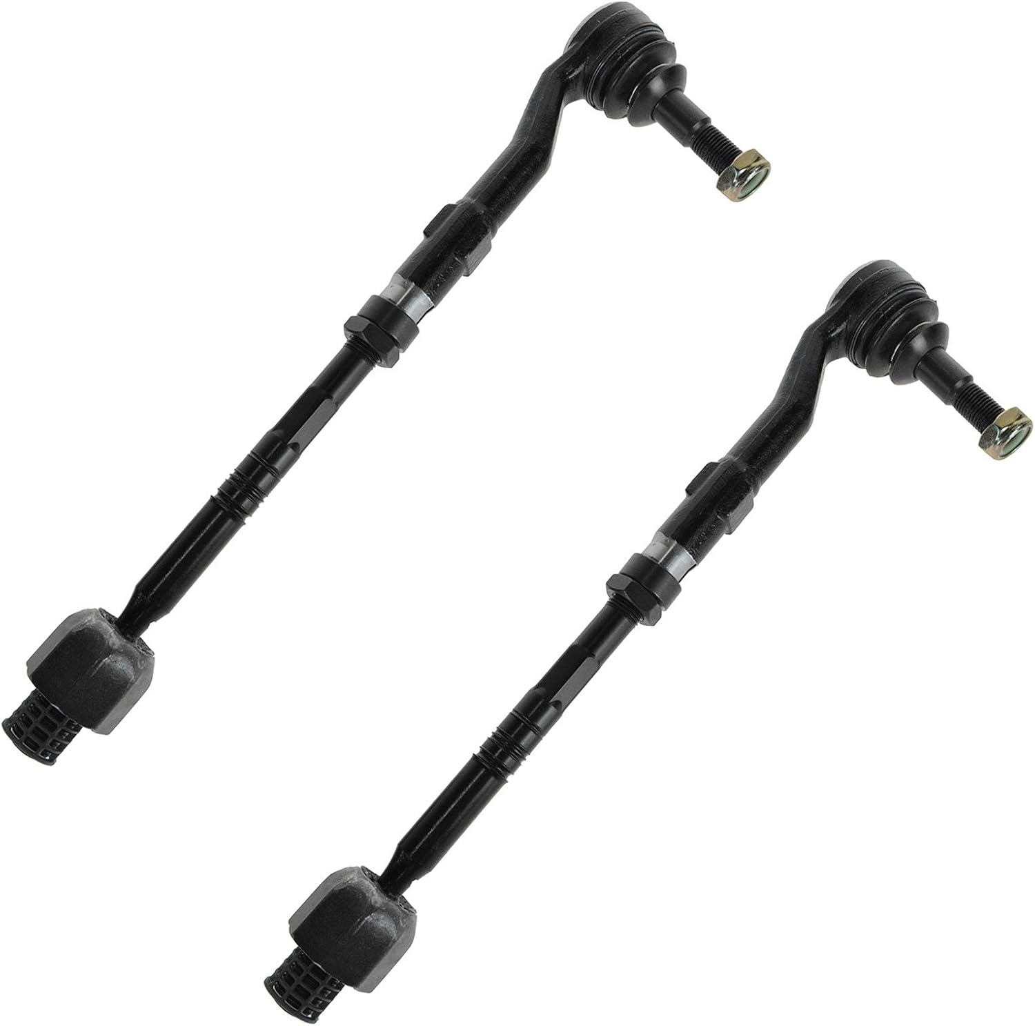 TRQ Front Tie Rod Set Compatible with 2004-2007 BMW 525i 2008-2010 528i 530i 535i 2004-2005 545i 2006-2010 550i 645Ci 650i M5 M6
