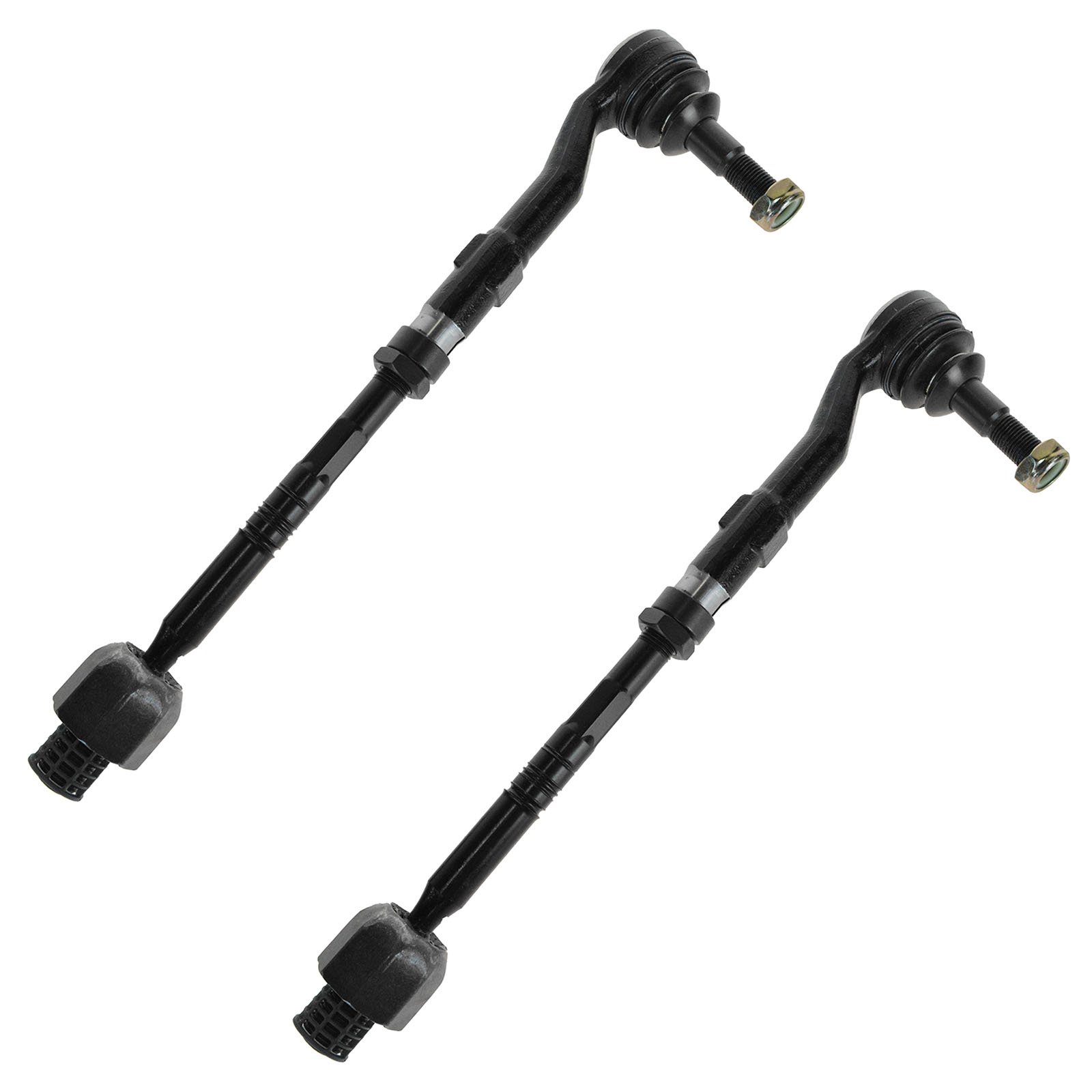 TRQ Front Tie Rod Set Compatible with 2004-2007 BMW 525i 2008-2010 528i 530i 535i 2004-2005 545i 2006-2010 550i 645Ci 650i M5 M6