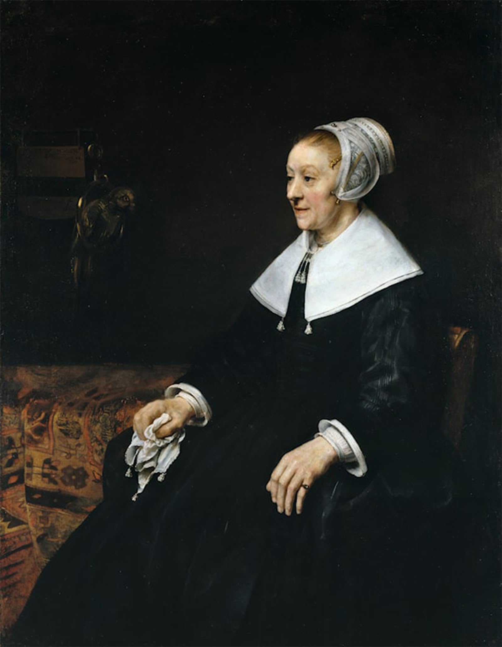 ARTXLXXBN Famous Prints Artwork Pictures Poster Painting Art Portrait of Catrina Hooghsaet by Rembrandt Artwork Landscape Pictures for Home Decor 60x90cm