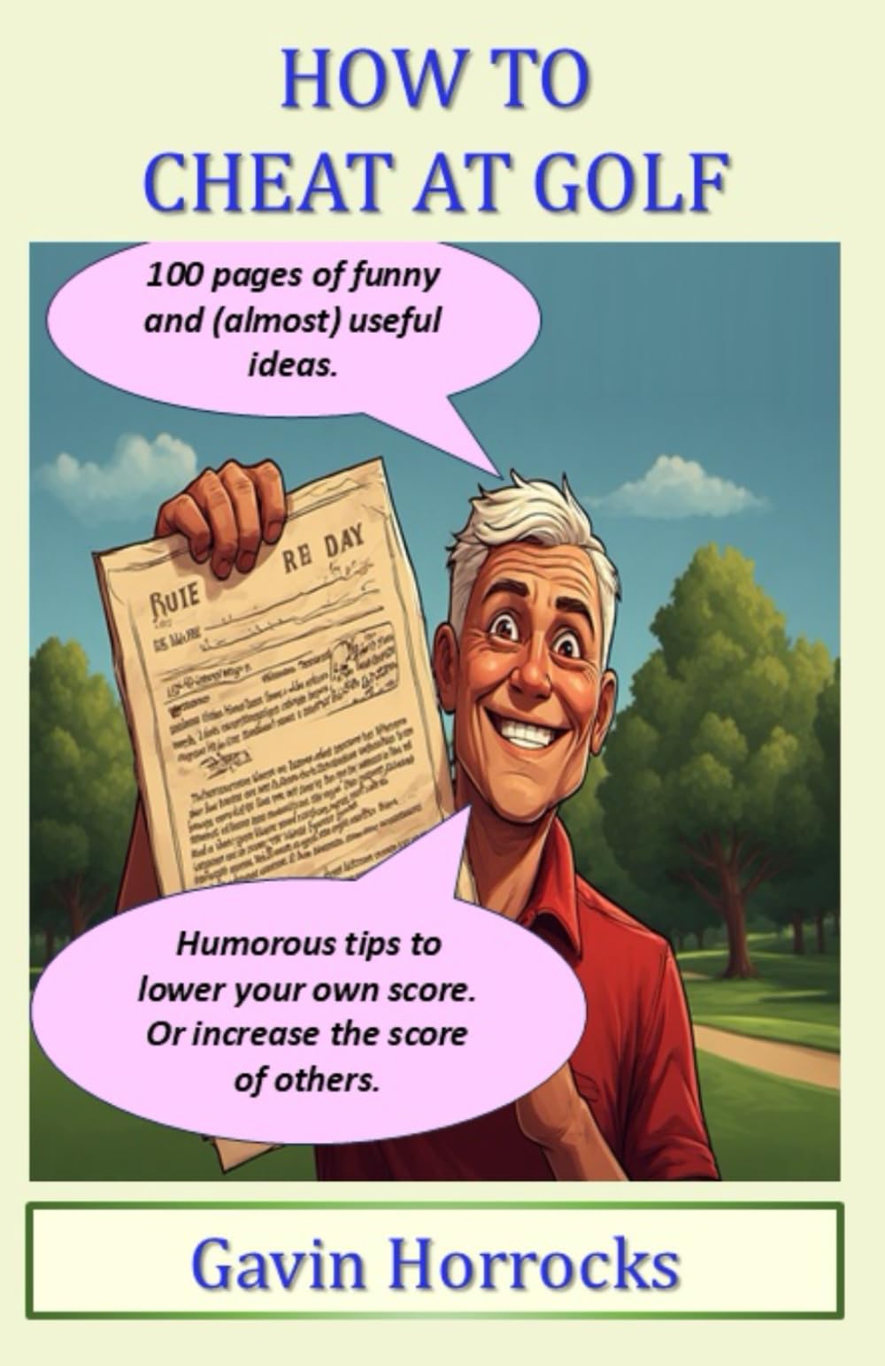 How to Cheat at Golf, Paperback size edition: Normal paperback size