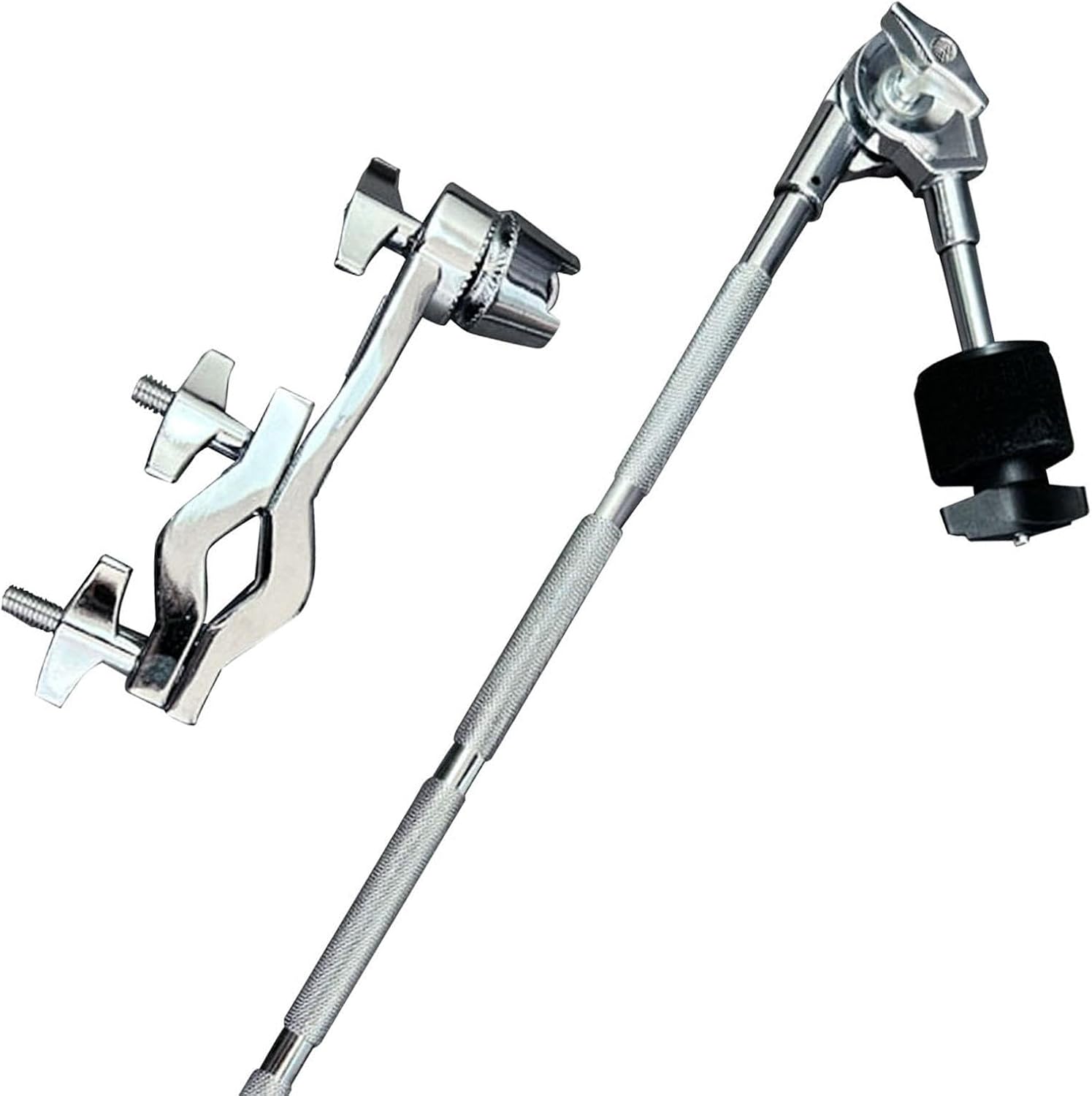 Generic Drum Clamp Holder with Adjustable Cymbal Arm and Stand Clips