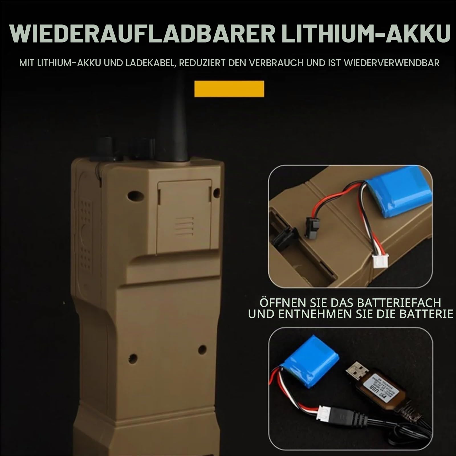 Airsoft Speed ​​Loader for 6mm BB Pellets, Radio-Modell Elektrischer Füller mit Adapter, Paintball Jagd Wargame Ausrüstung
