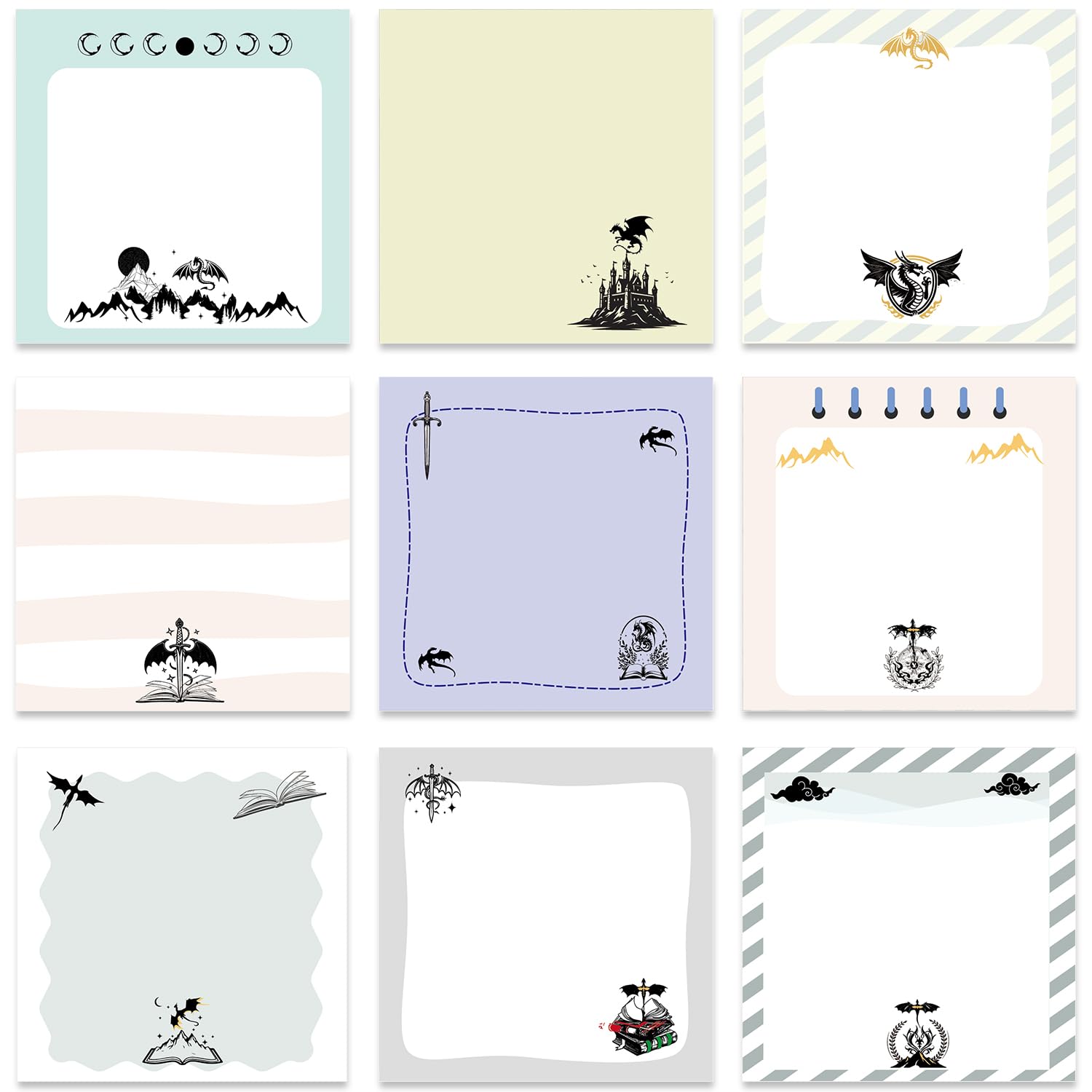 Aposwow Dragon Sticky Notes Gifts 