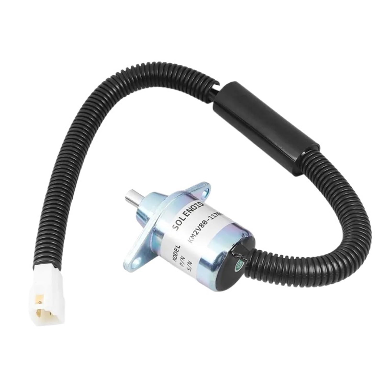 Maghswet One Color Fuel Auxiliary Valves Fit For Diesels Engine Generator Oil Stop Solenoid Valve Km2v80-11700A 12V Fuel Shut Off