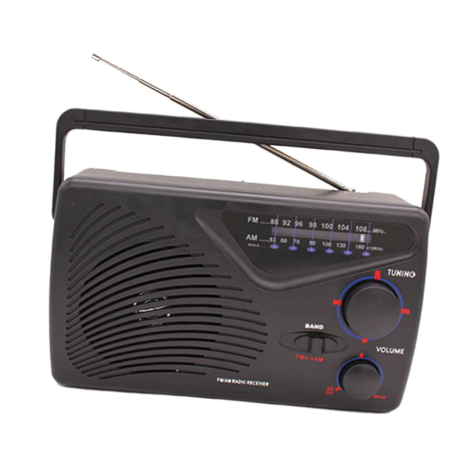 predolo Reproductor de Radio portátil para el hogar, Estilo Retro, Ligero, de Escritorio, para cumpleaños, versátil, fácil de Usar, decoración Am