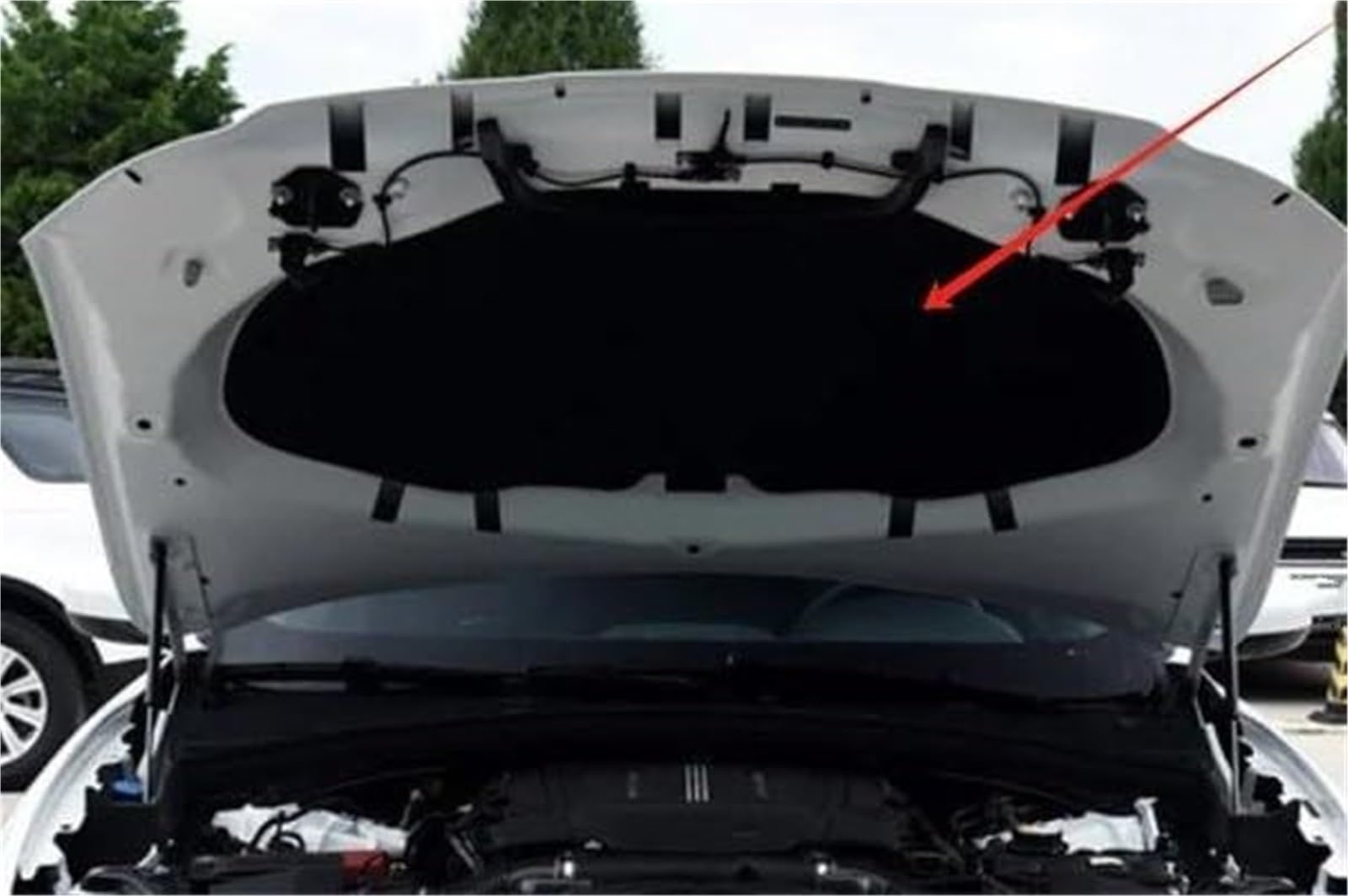 Dla Jaguara, dla F-PACE 2016 2017 2018 2019 2020 Maska samochodu Silnik Bawełniana mata dźwiękochłonna Podkładka izolacyjna termiczna i akustyczna silnika