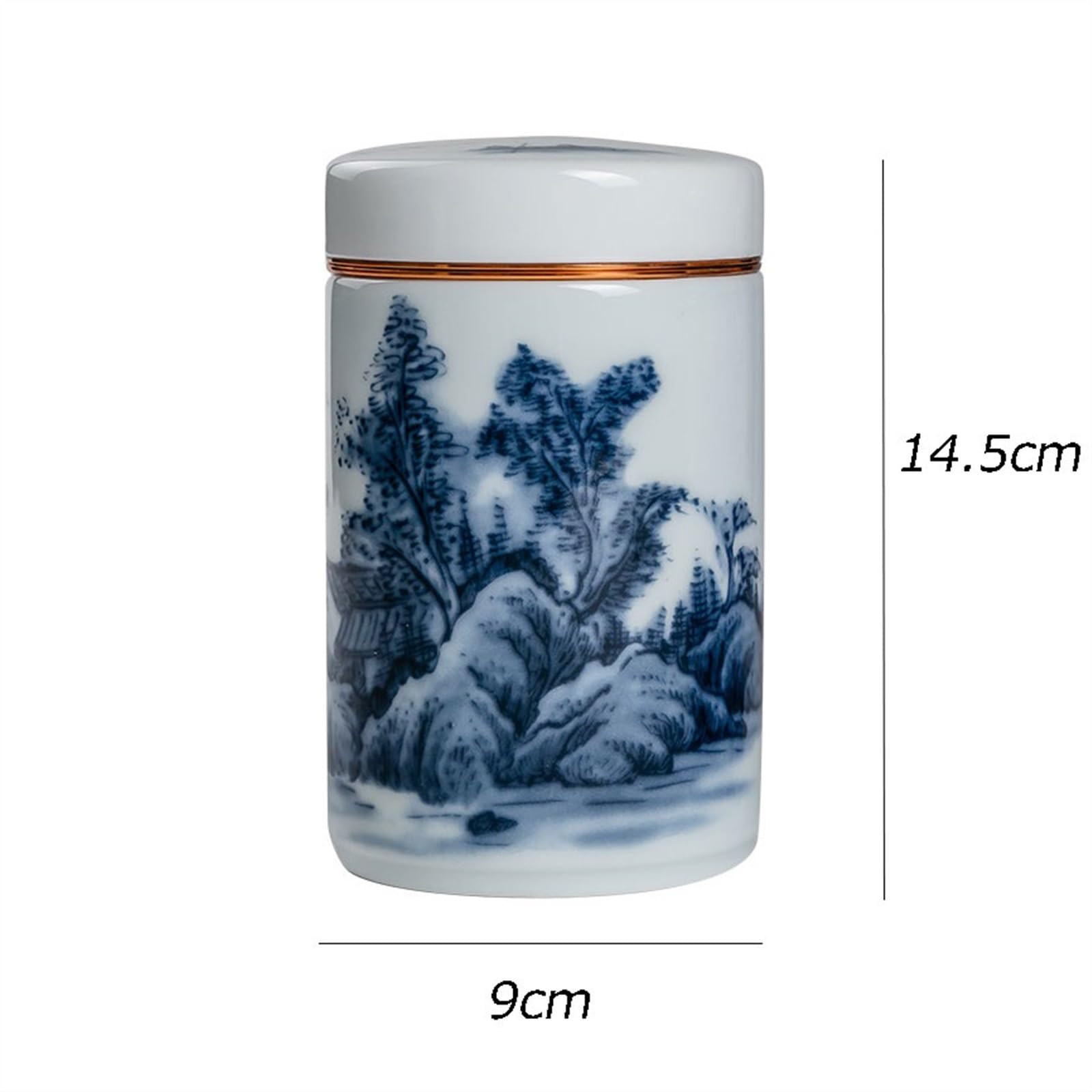 Pojemnik na herbatę Zapieczętowany garnek ceramiczny pojemnik do przechowywania butelek świeży dzbanek herbaty ziarna kawy chiński Vintage pudełko w domu Przechowywanie herbaty