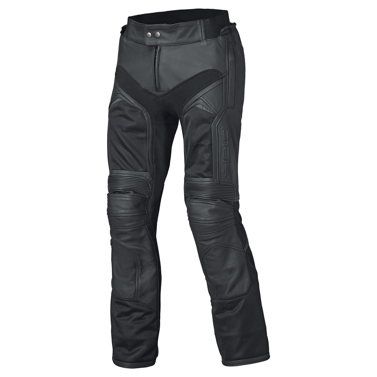 Held Torver Air Base - Motorrad Lederhose Herren - Soft-Rindleder - CE zertifiziert Schutzklasse AA - Protektorenhose mit Level 2 Softprotektoren - Verbindungsreißverschluss - Schwarz - Größe lang 110
