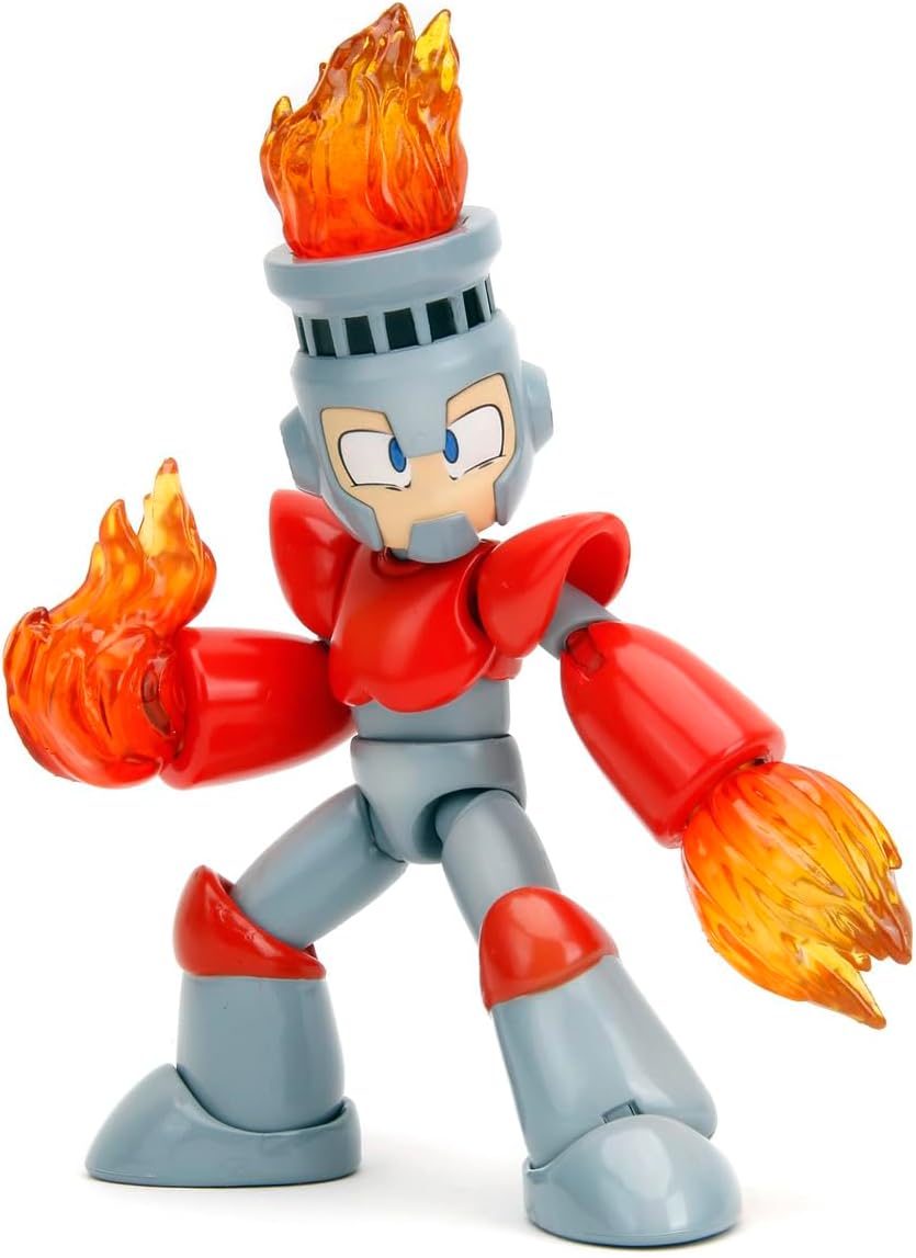 Toys Mega Man Fire Man 4.5 Inch Collectible Figure