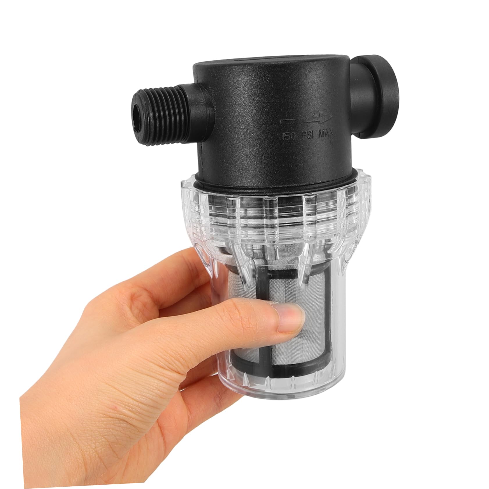 Kunststoff Wasserpumpenfilter mit Großem Durchfluss Kleiner Schlauchfilter zur Entfernung von Schmutzpartikeln für Gartenwasserpumpen und Reinigungsmaschinen