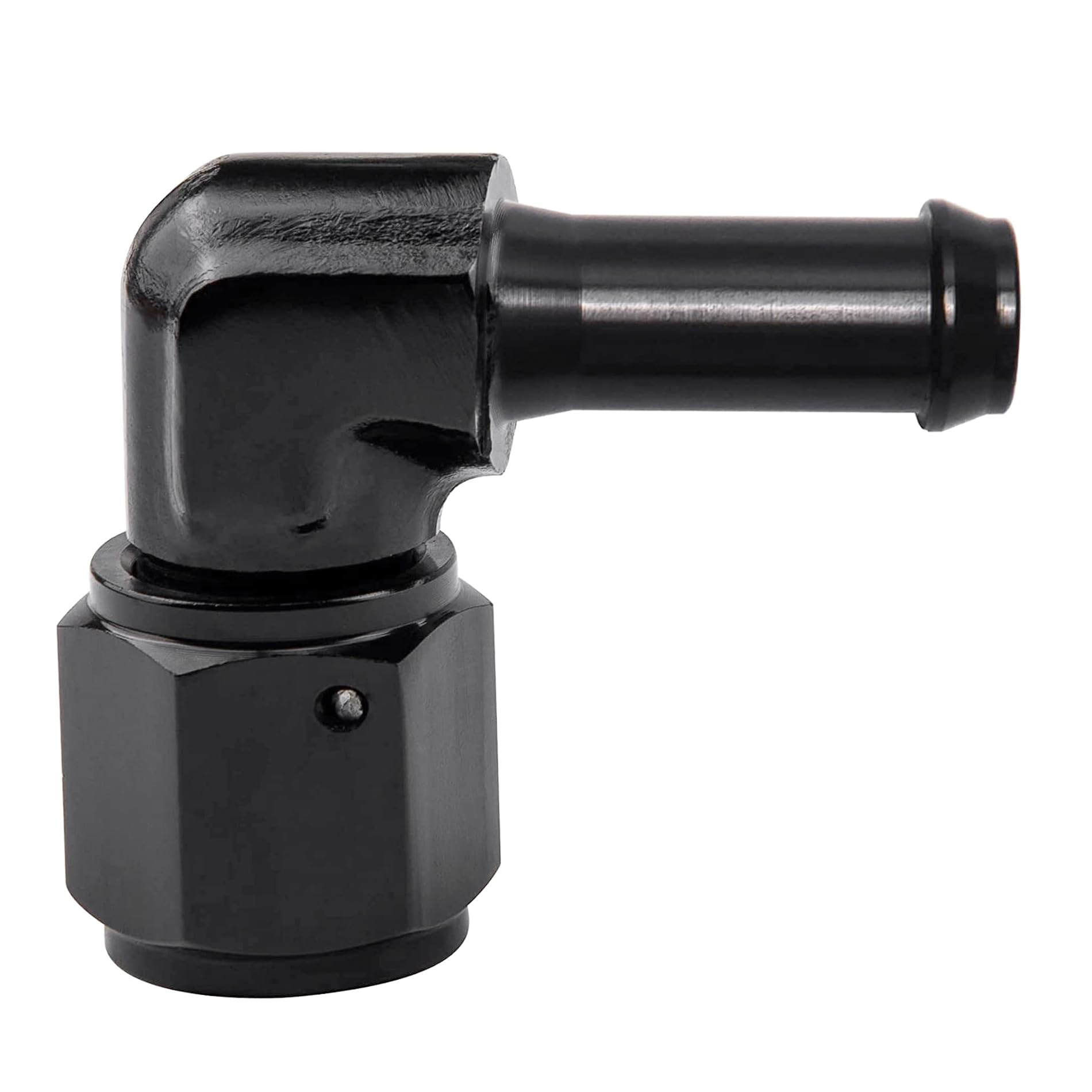 EVIL ENERGY 6AN Female to 5/16" Barb Hose Fitting 90 Degree Swivel