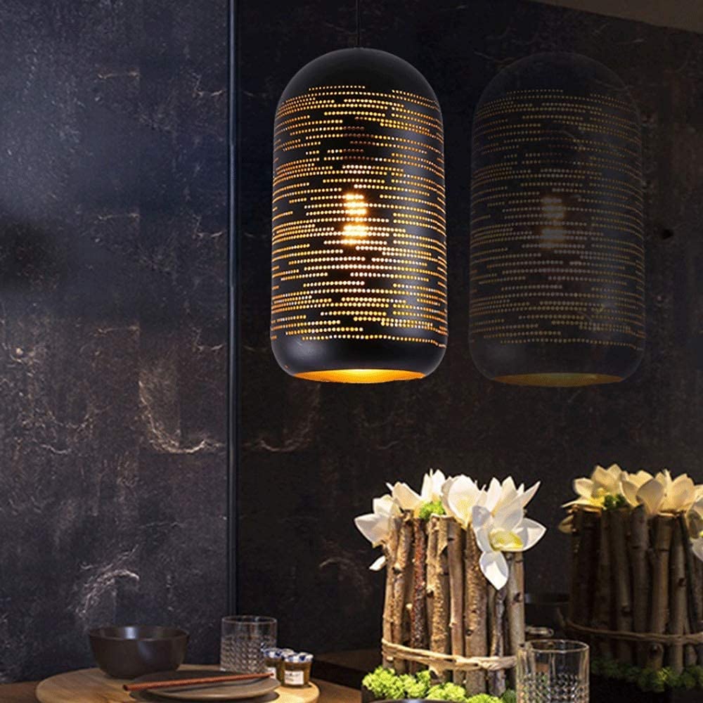 E27 Edison Vintage Steampunk lampa wisząca Hollow żelazna lampa wisząca sufitowa Żyrandol do restauracji Kuchnia Wisząca lampa Oświetlenie wiejskie 110 V ~ 240 V Zmień na lepsze widzenie