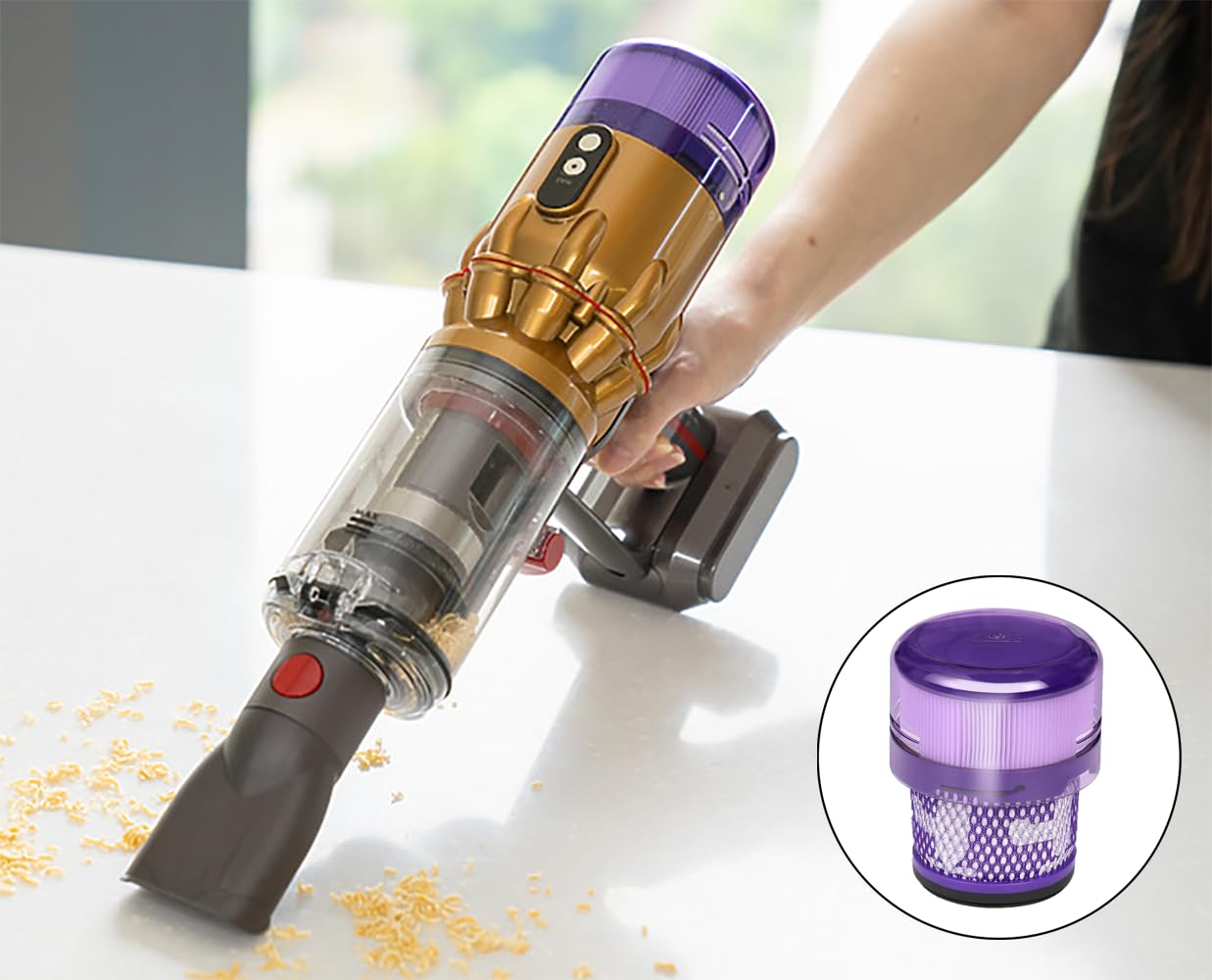 Amazon.co.jp: フィルター 交換用ダイソン Micro 1.5kg SV21 掃除機