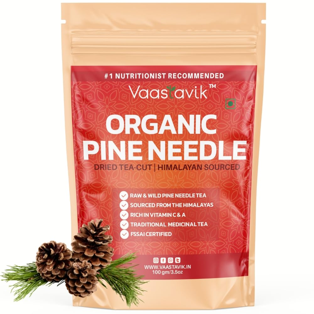Vaastavik Himalyan Sourced Organic Pine Needle Tea (Rich In Vitamin C)100gm-image-8