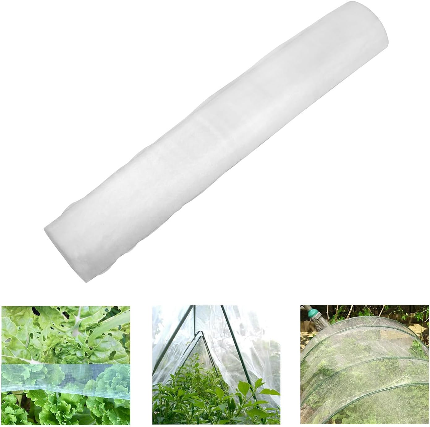 6.5Ft x 100ft Mosquito Bug Insect Bird Fine Mesh Net Barrier Hunting Blind Garden Screen Netting for Protect Your Plant Fruits Flower