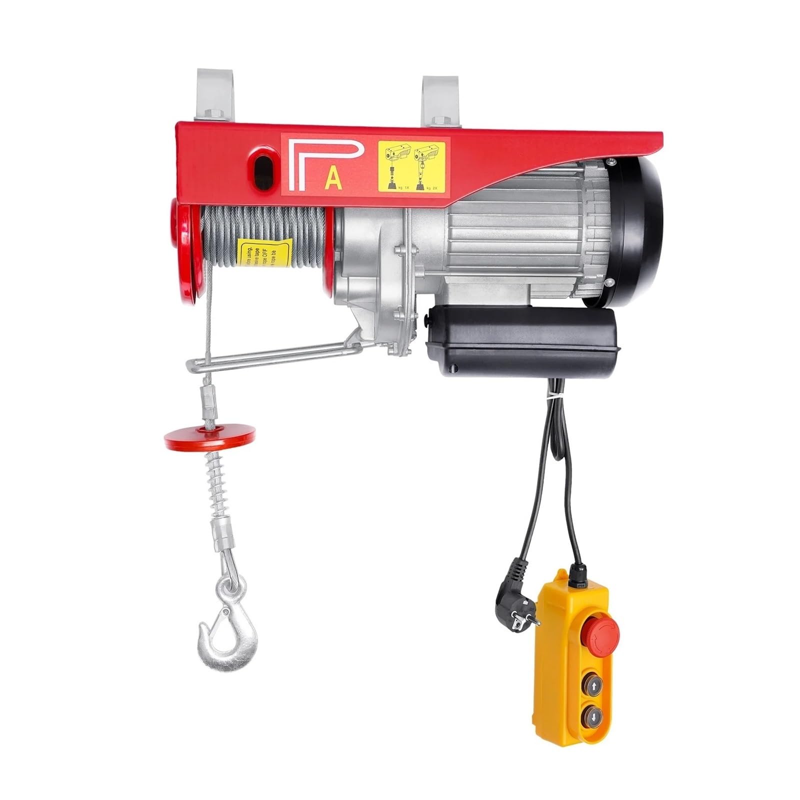 400 Kg Elektrische Hebemaschine Mit 1350–1450 W Motor, Kabelgebundener Fernbedienung, Kranheber, Not-Aus-Winde Elektrischer Hebezeug-Stützarm flaschenzug