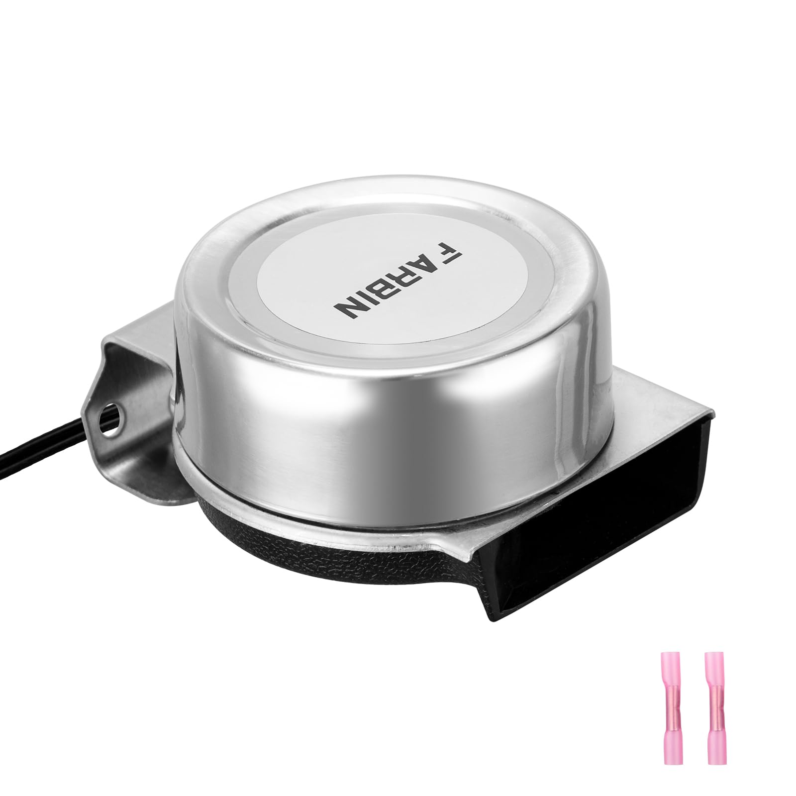 AOLIHAN 12V Marine Horn Single Super Large 125dB Waterproof Stainless Steel Horn, Suitable for Most Cars, Motorcycles, and Boats
